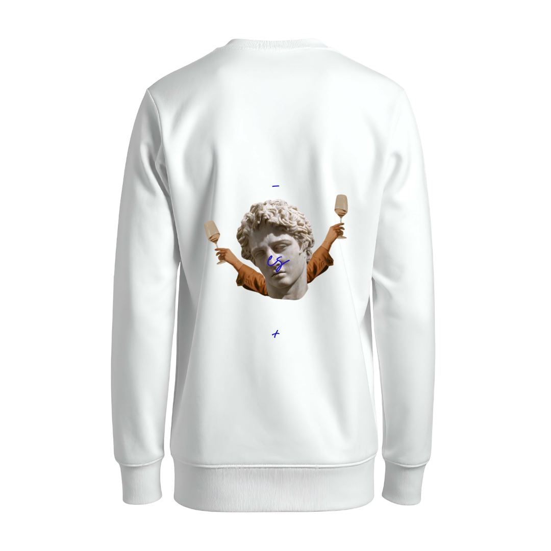 Sudadera Cuello Redondo White – SCIELO MX