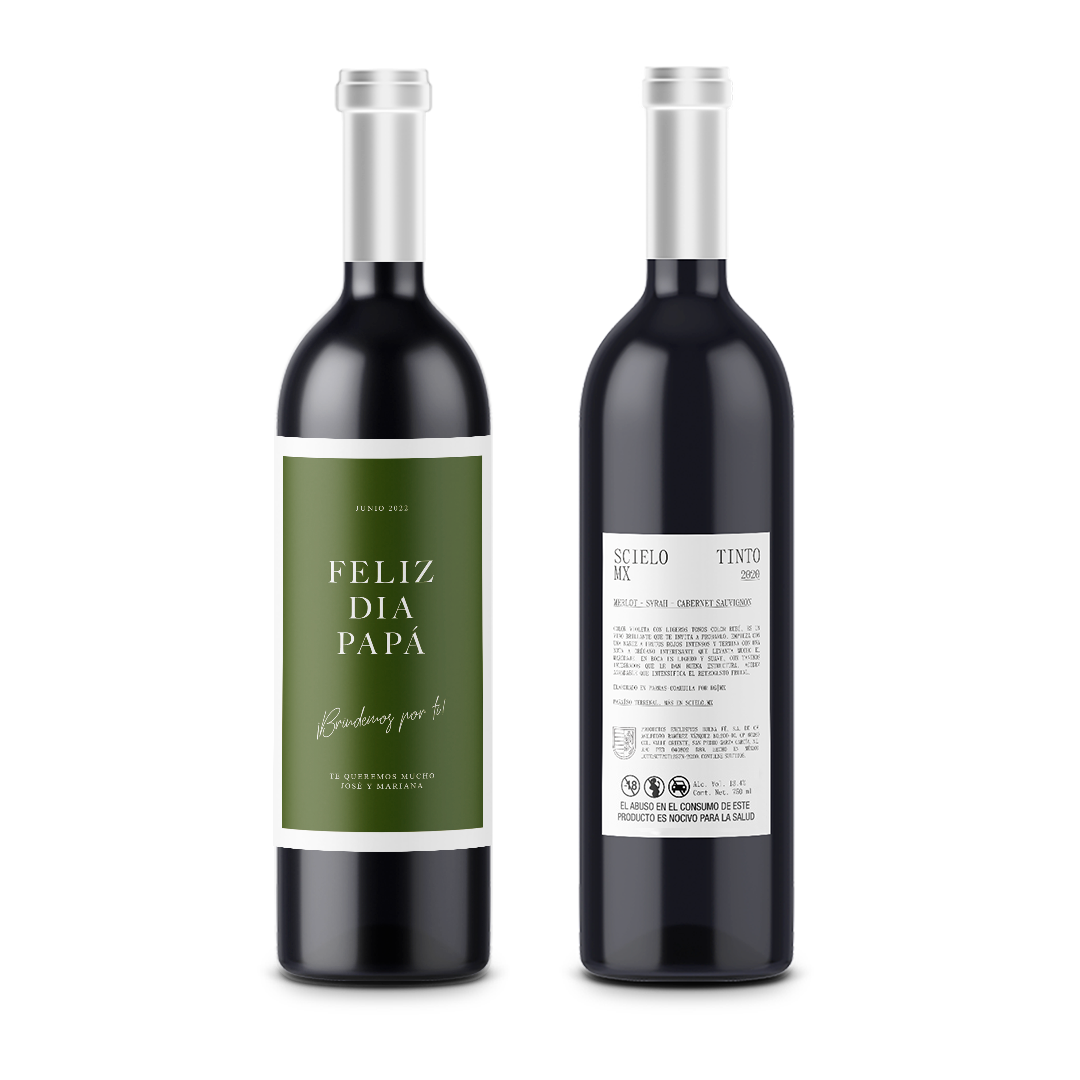Feliz Día - Día del Padre - Scielo Etiqueta Personalizada