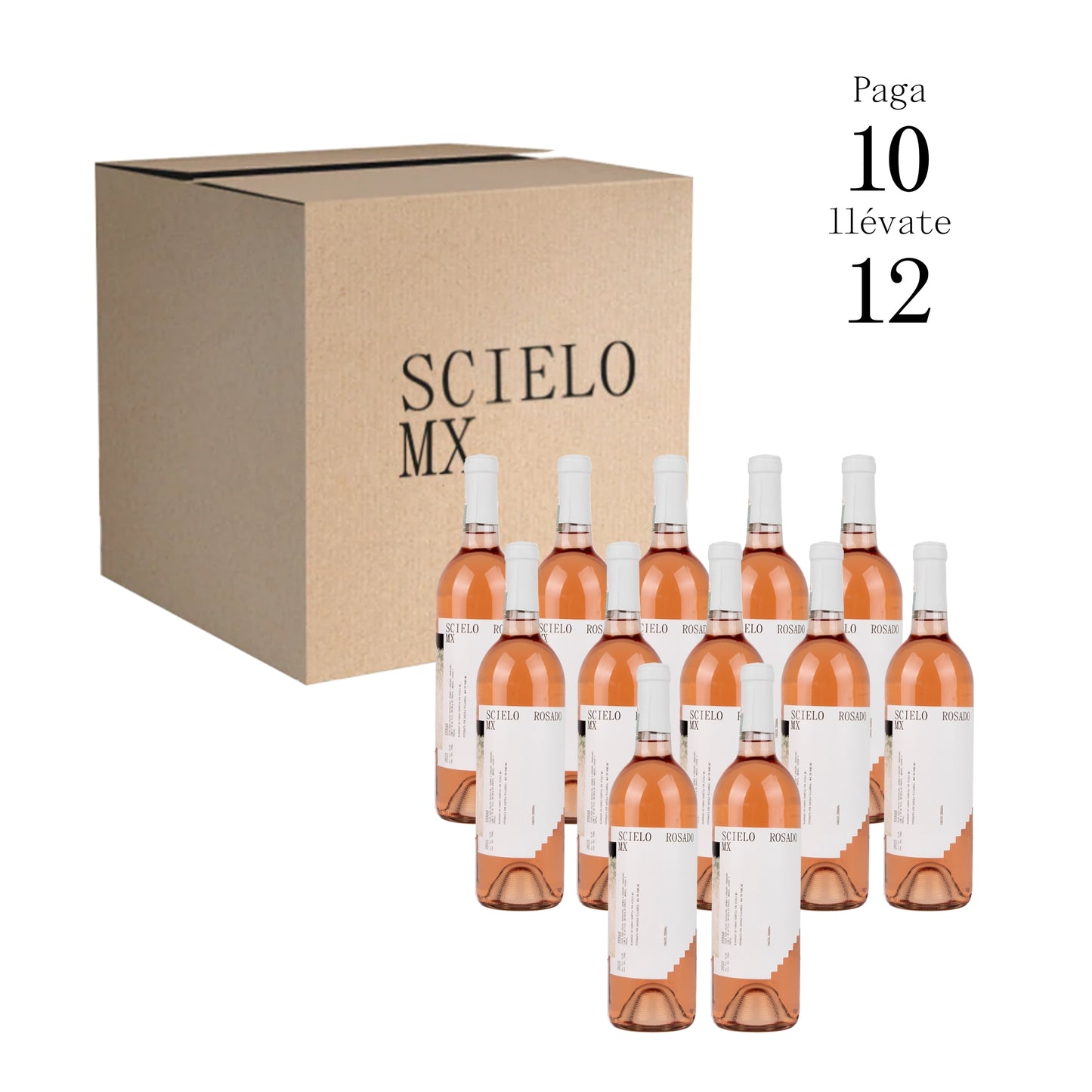 Scielo Mx Rosado 10 + 2 Botellas