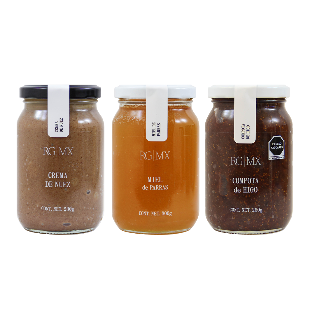 3 Pack Pecan Cream, Vine Honey and Fig Compote