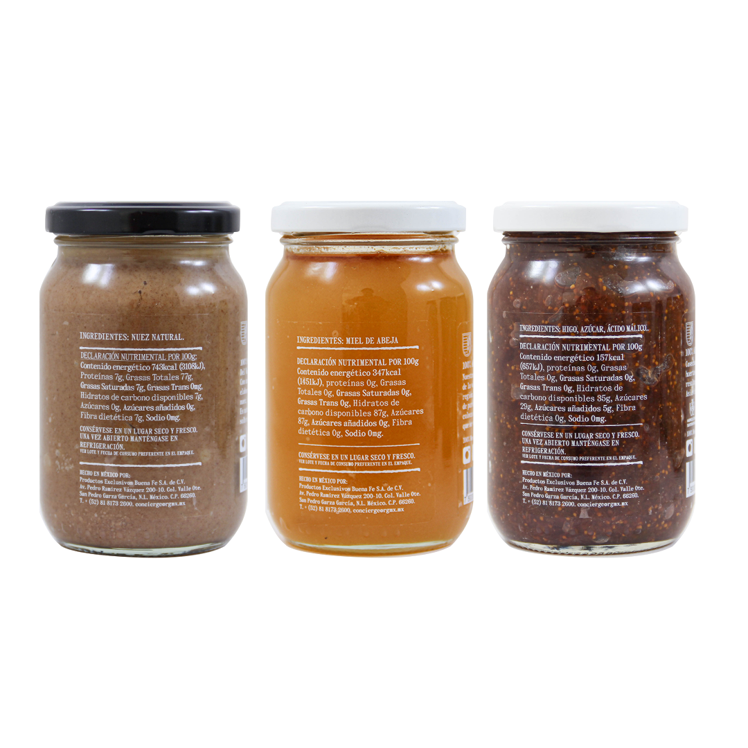 3 Pack Pecan Cream, Vine Honey and Fig Compote