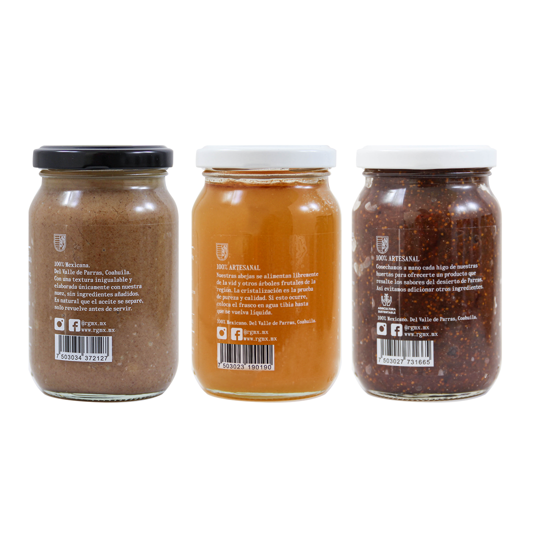 3 Pack Pecan Cream, Vine Honey and Fig Compote