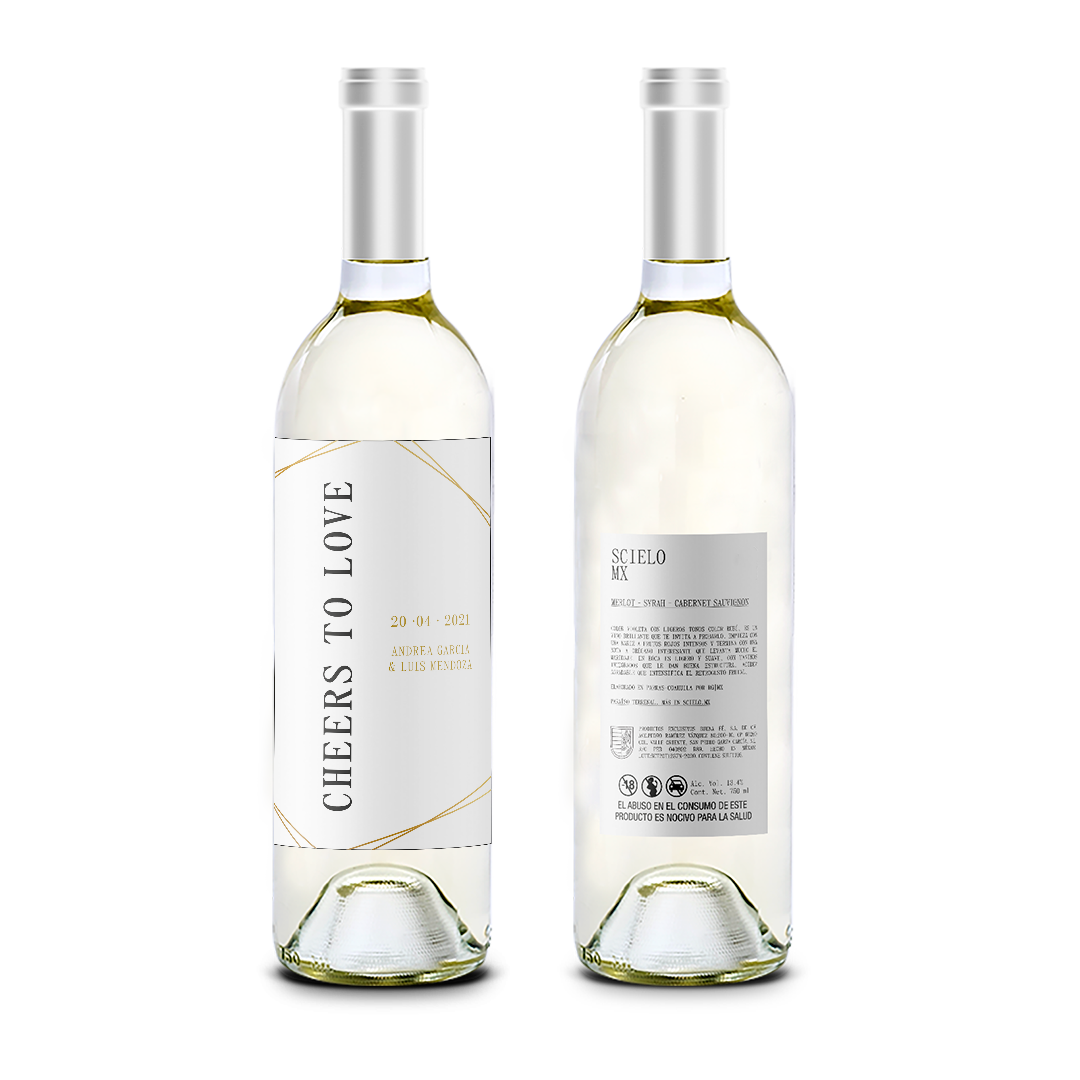 Cheers to love! - Aniversario - Scielo Etiqueta Personalizada