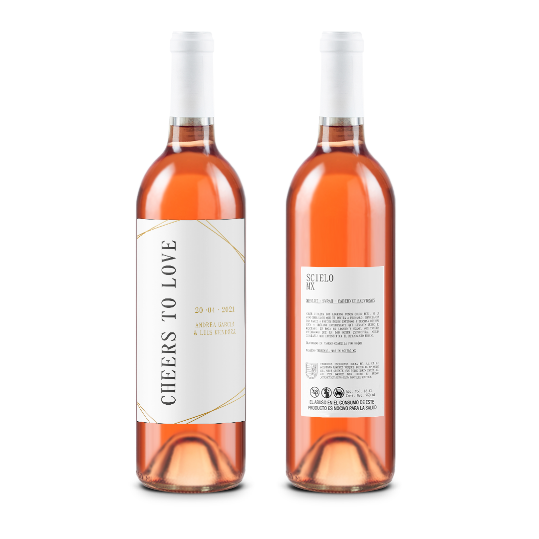 Cheers to love! - Aniversario - Scielo Etiqueta Personalizada