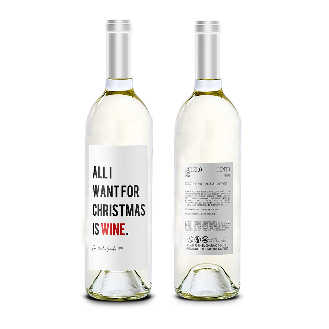 All I want for christmas - Christmas - Scielo Etiqueta Personalized
