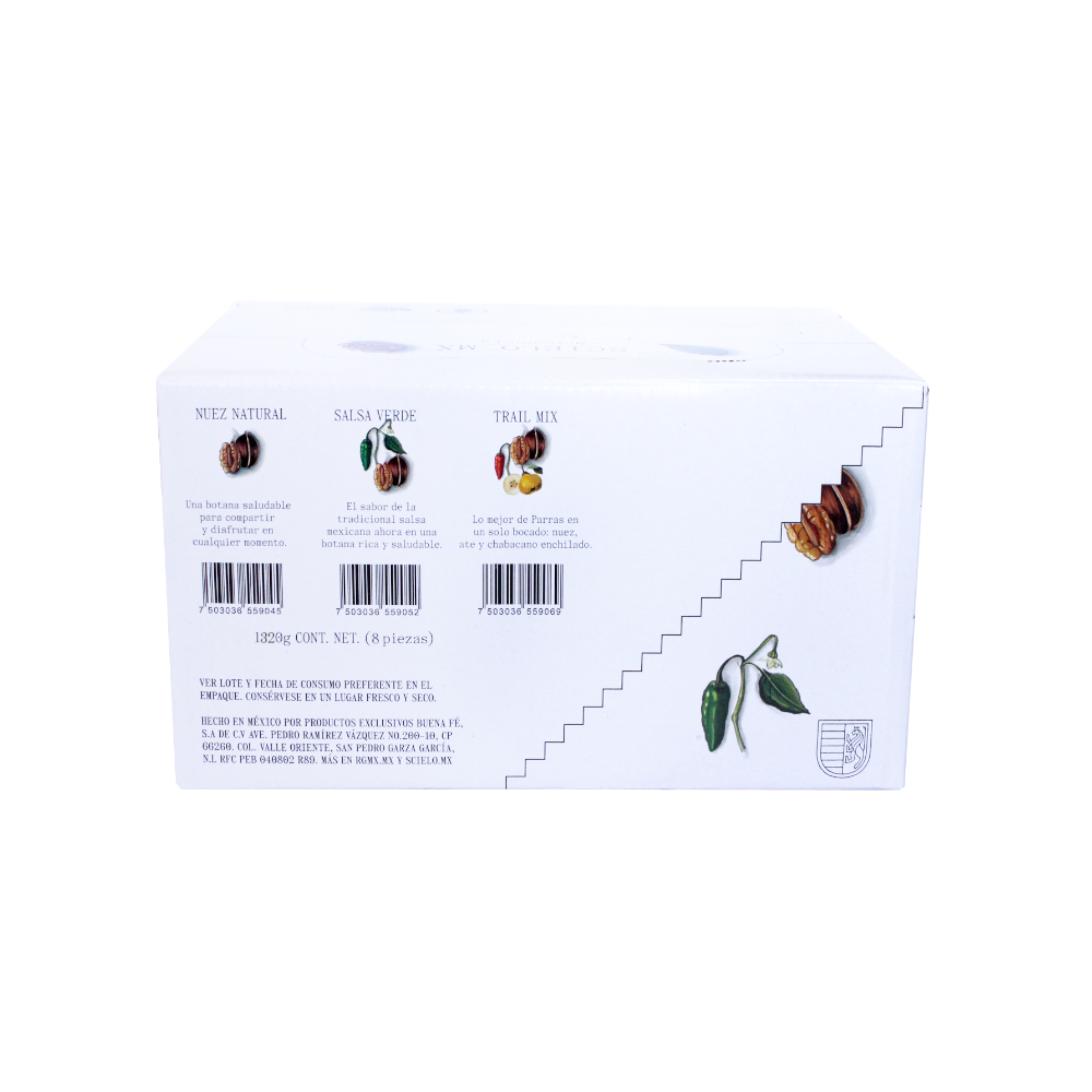 8 Pack Natural Pecan