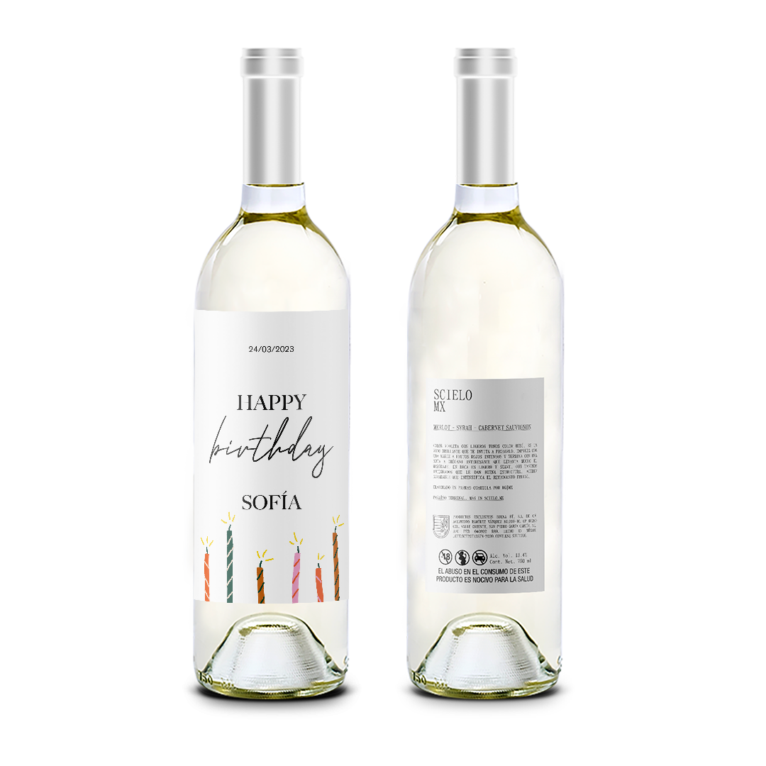 Happy Birthday! - Cumpleaños - Scielo Etiqueta Personalizada