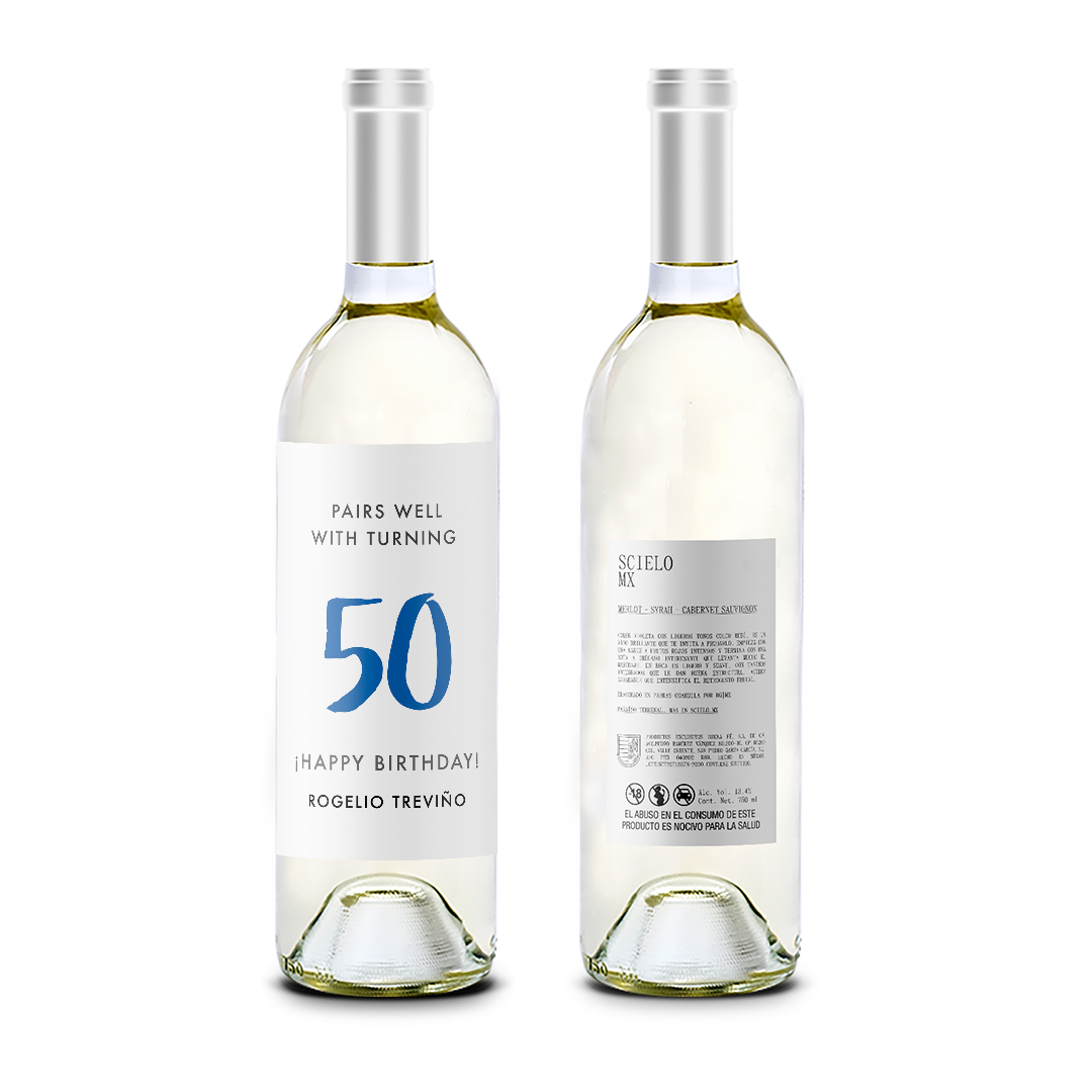 Pairs well with turning - Cumpleaños - Scielo Etiqueta Personalizada