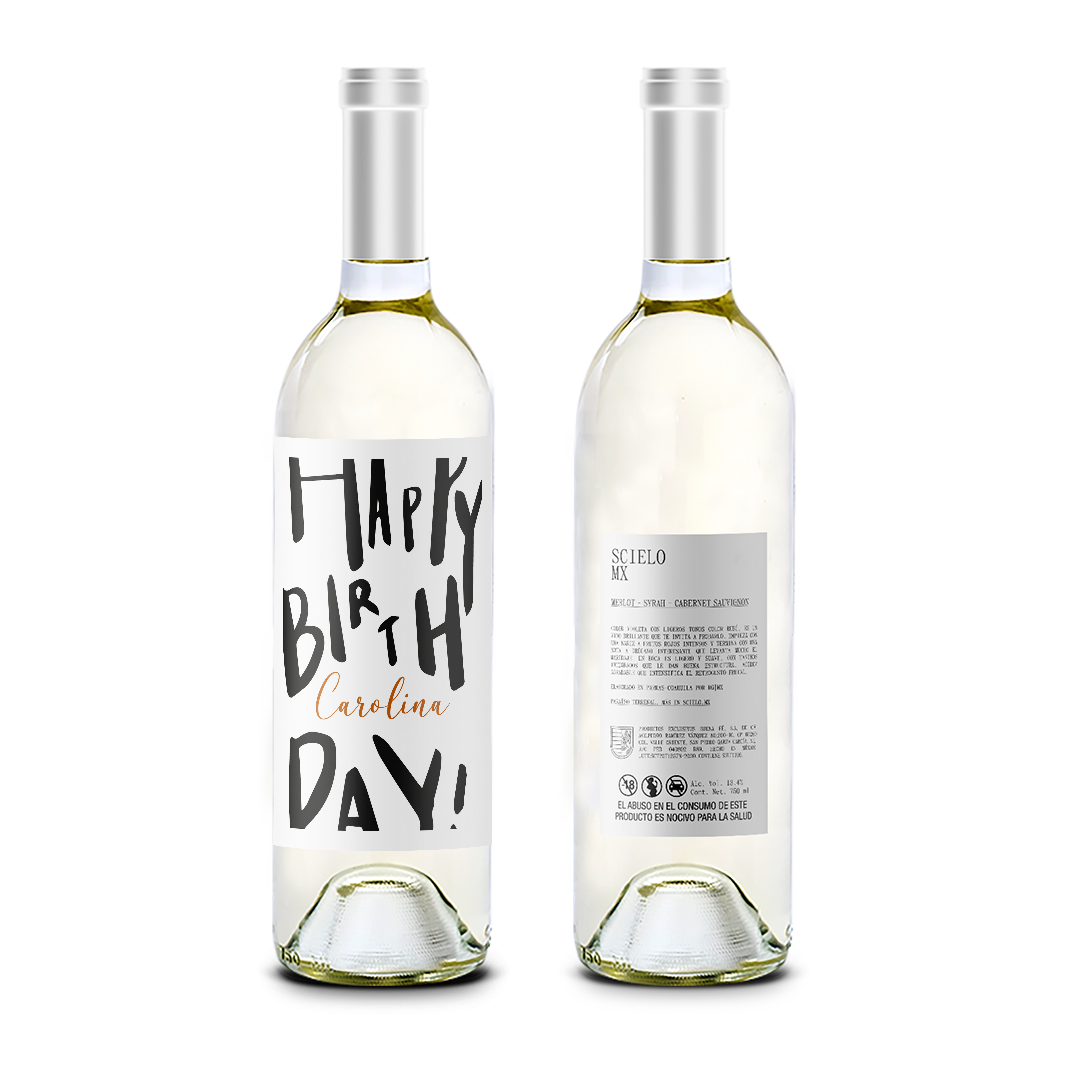 Happy Birthday! - Cumpleaños - Scielo Etiqueta Personalizada