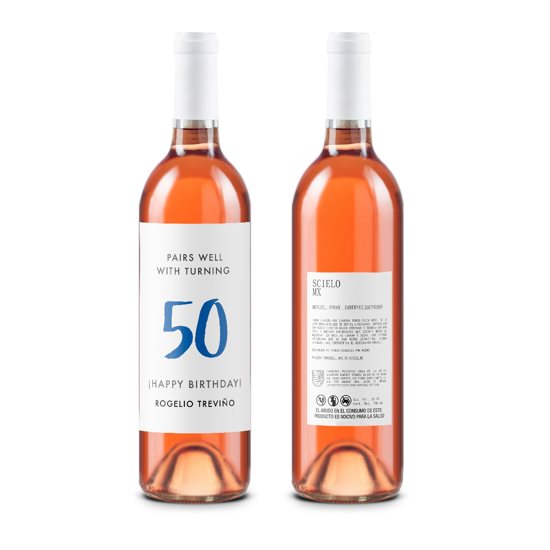 Pairs well with turning - Cumpleaños - Scielo Etiqueta Personalizada