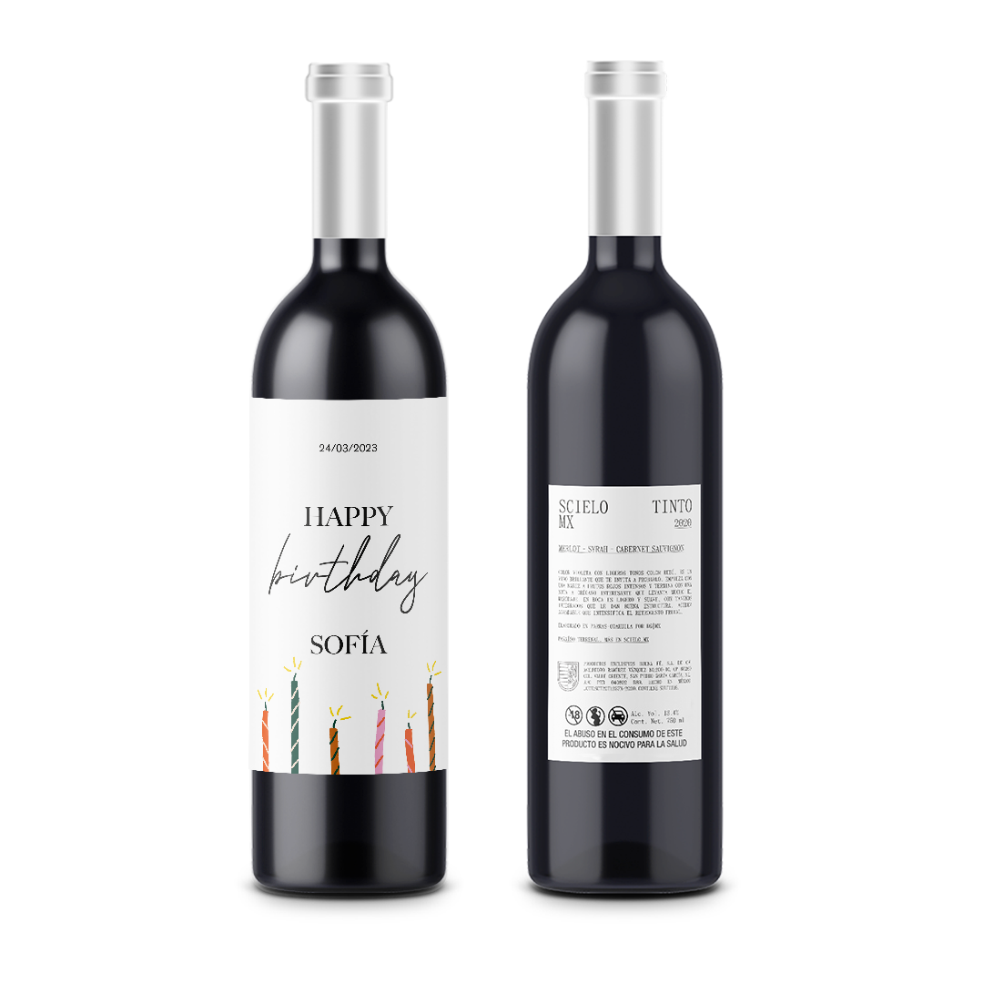 Happy Birthday! - Cumpleaños - Scielo Etiqueta Personalizada