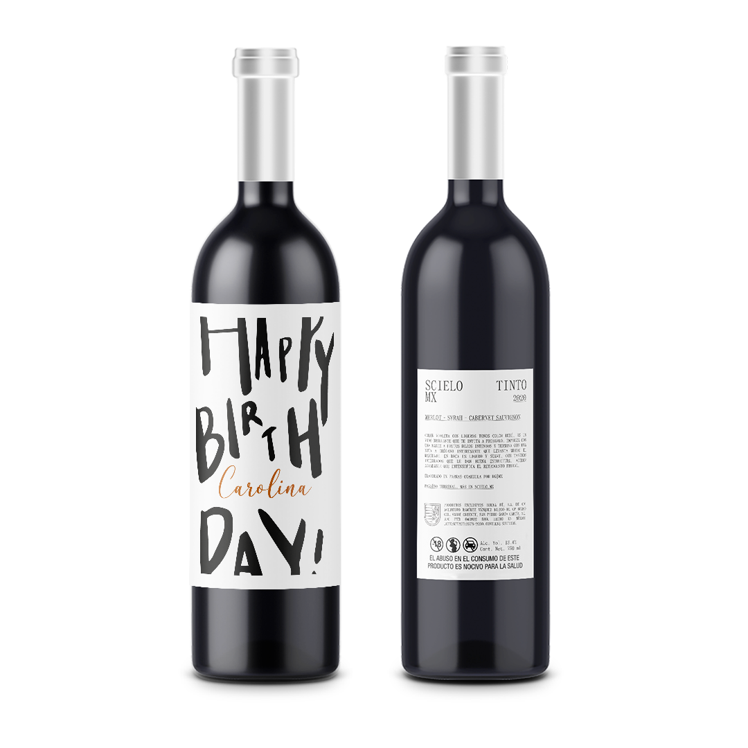 Happy Birthday! - Cumpleaños - Scielo Etiqueta Personalizada