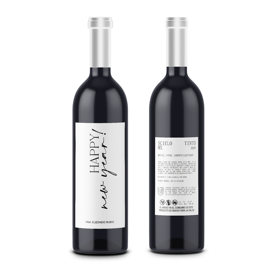 Happy New Year! - Año Nuevo - Scielo Etiqueta Personalizada