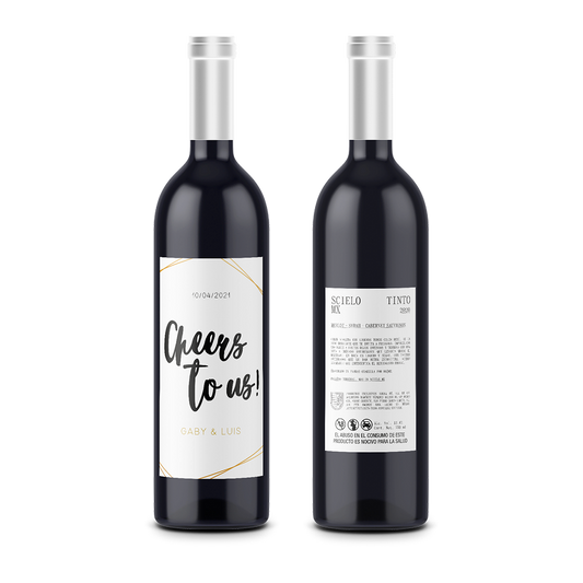 Cheers to us! - Wedding - Scielo Custom Label