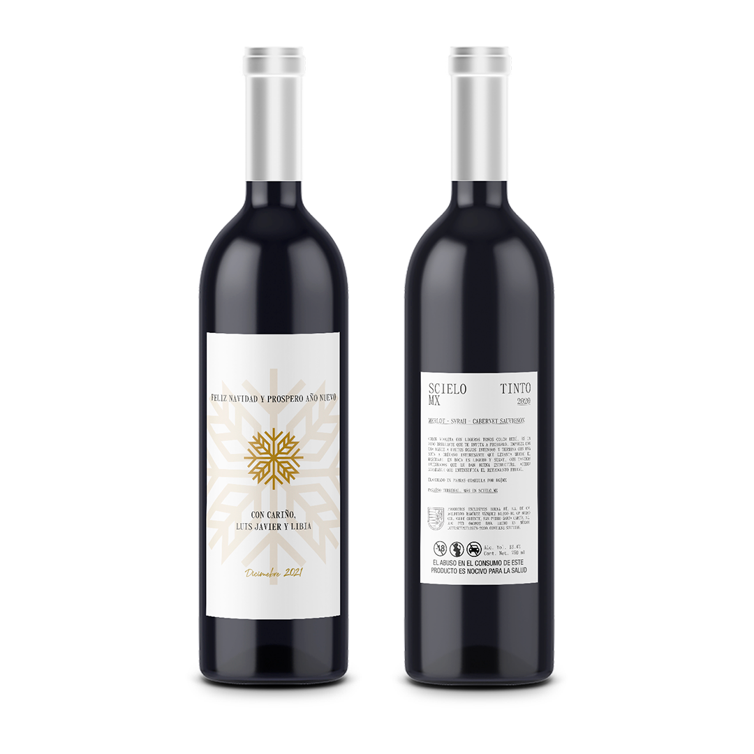 Happy Holidays - Christmas - Scielo Personalized Label