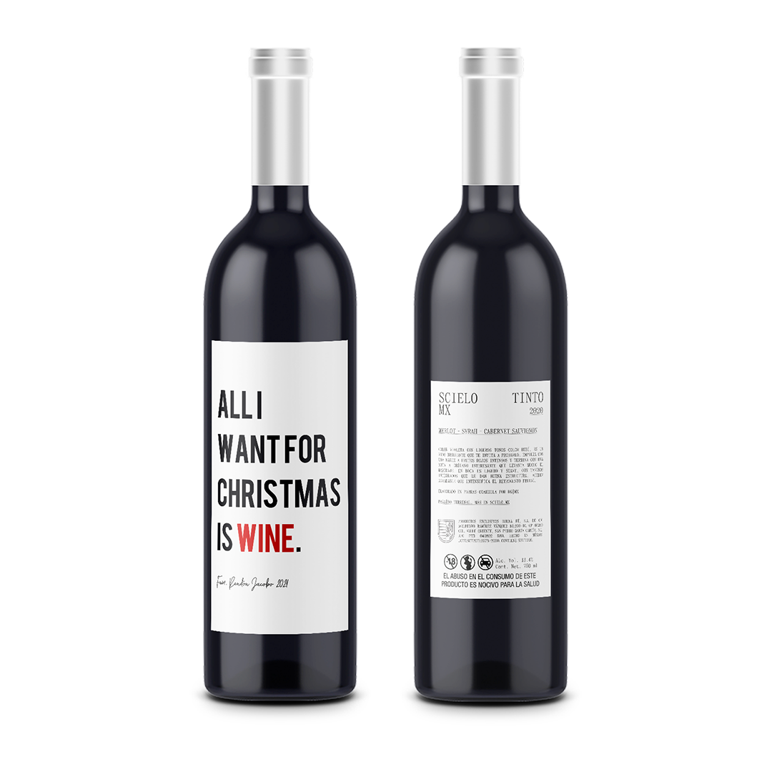 All I want for christmas - Christmas - Scielo Etiqueta Personalized