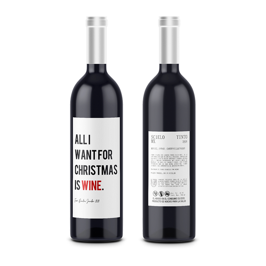 All I want for christmas - Christmas - Scielo Etiqueta Personalized