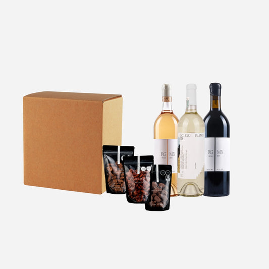 Caja de 3 Vinos + 3 Productos Gourmet