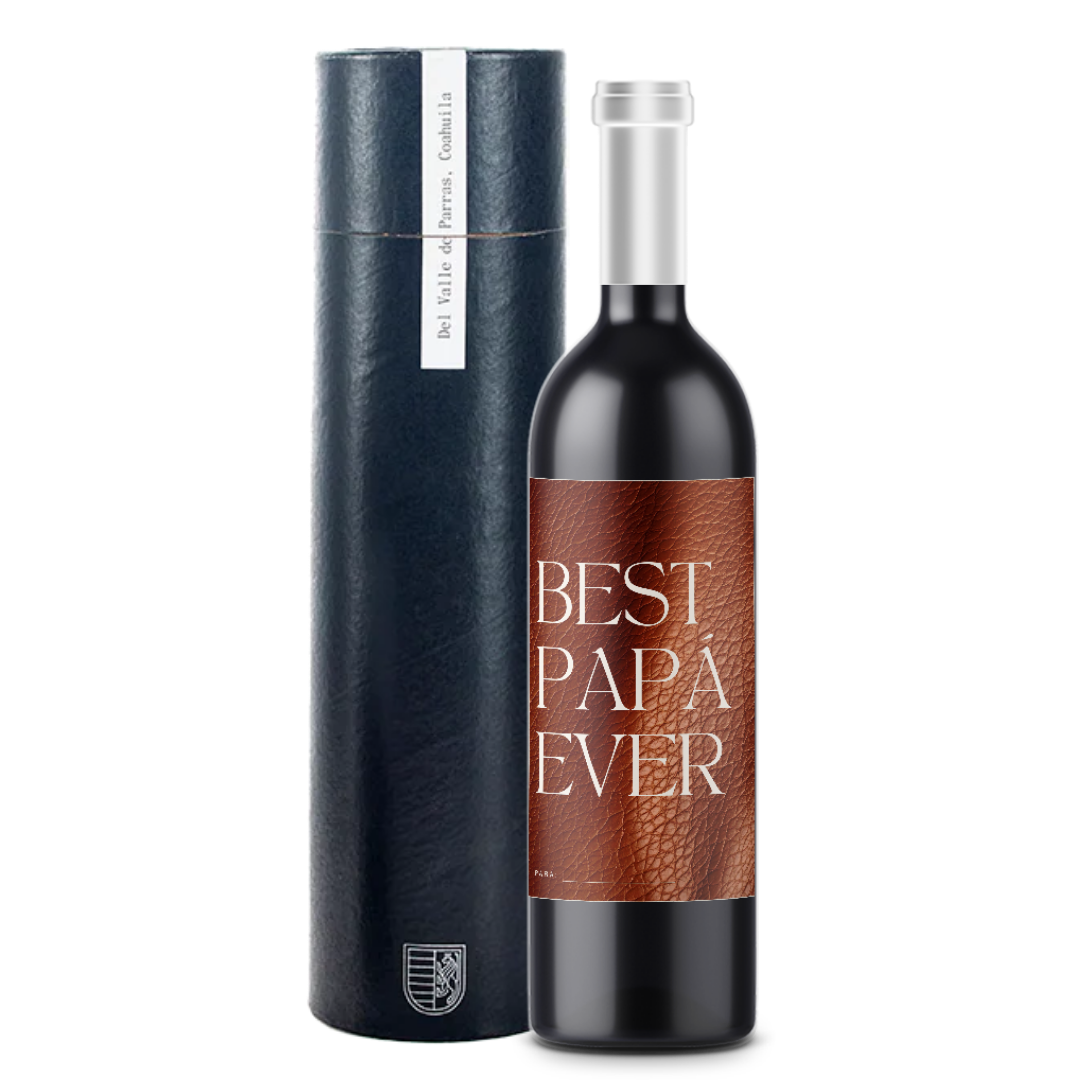 Best papá ever - Día del Padre - Botella + Cilindro