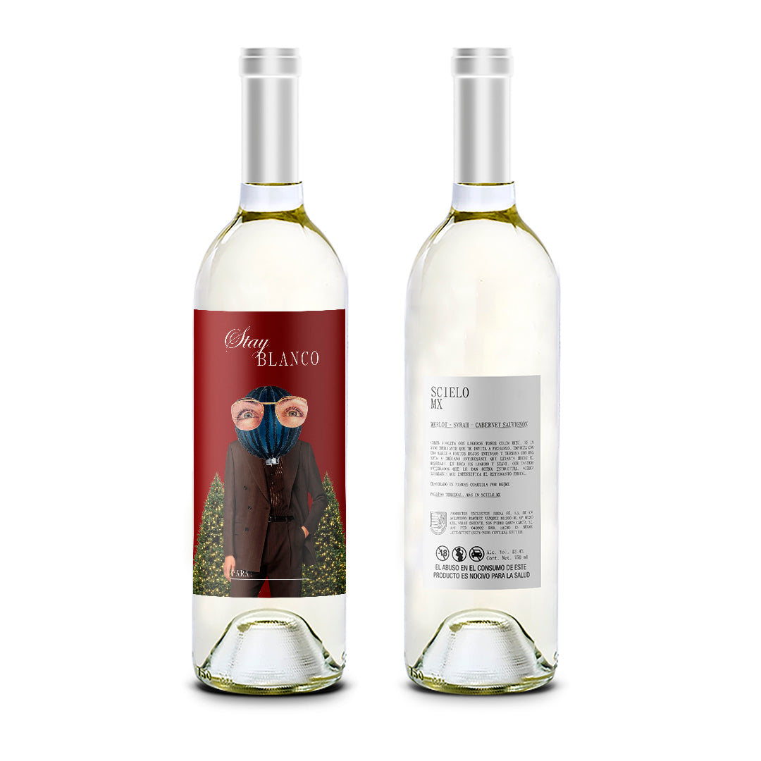 Stay Tinto, Blanco y Rosado - Navidad - Scielo Etiqueta Personalizada