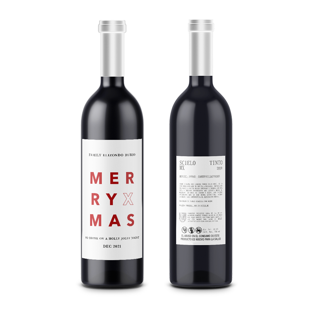 MERRY XMAS - Christmas - Scielo Personalized Label